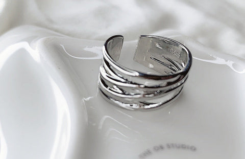 Sterling Silver Multi Wire Ring