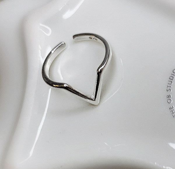 Silver Wishbone ring