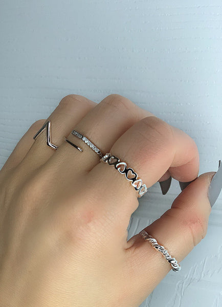 Banded Love Ring