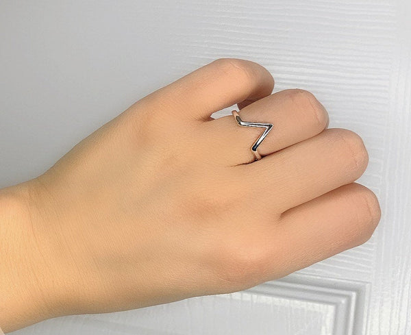 Silver Wishbone ring