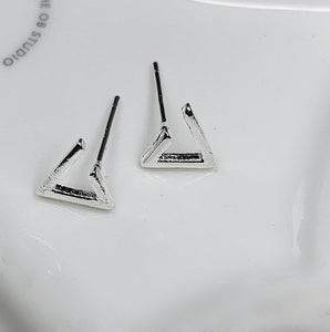 Geometric Triangle Studs