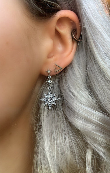 Geometric Triangle Studs