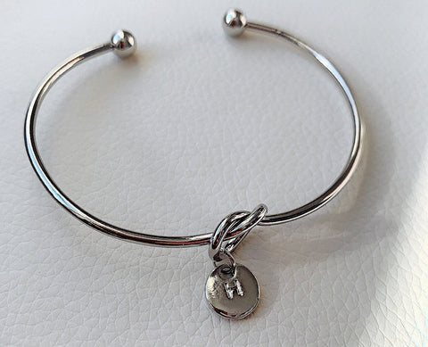 Silver Knot Personalised Bracelet