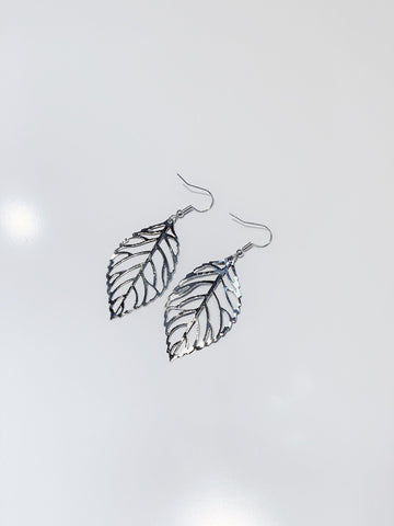 Leaf Drop Statement Earrings