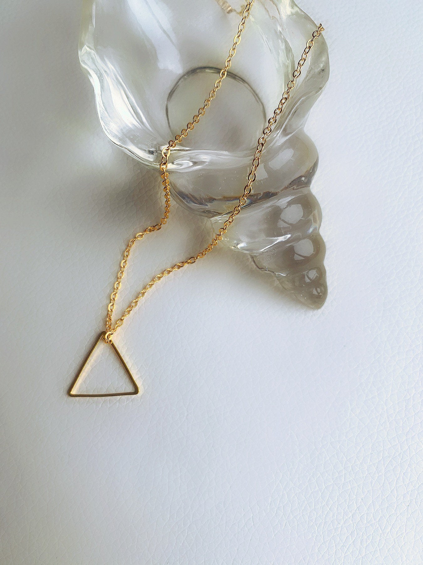 Gold Triangle Necklace