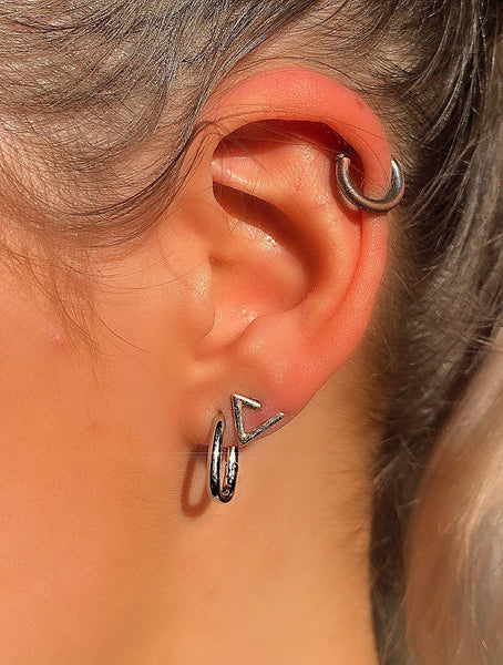 Oval Hoop Earrings