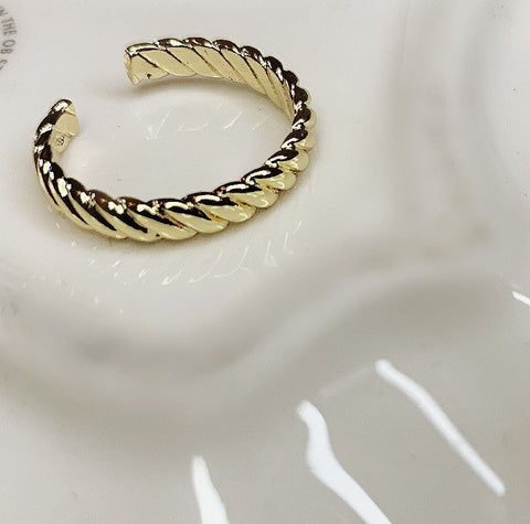 Textured Gold Band Ring