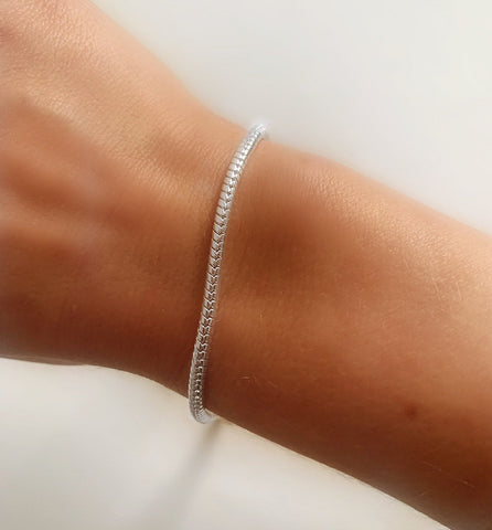 Sterling Silver Snake Bracelet