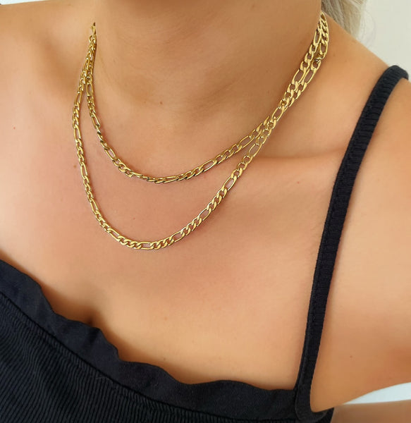 18k Gold Figaro Necklace