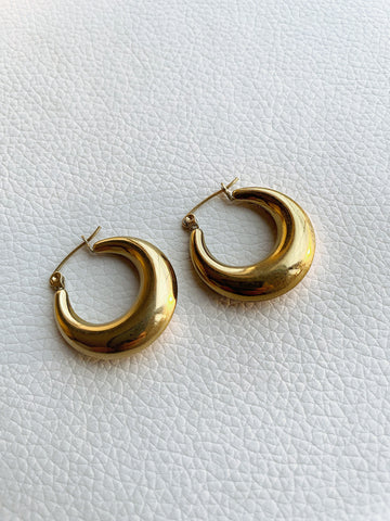 Gold Creole Hoop Earrings