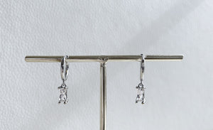 Bridal Huggie Hoop Earrings