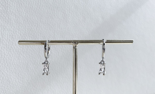 Bridal Huggie Hoop Earrings