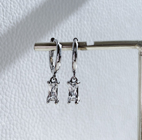 Bridal Huggie Hoop Earrings
