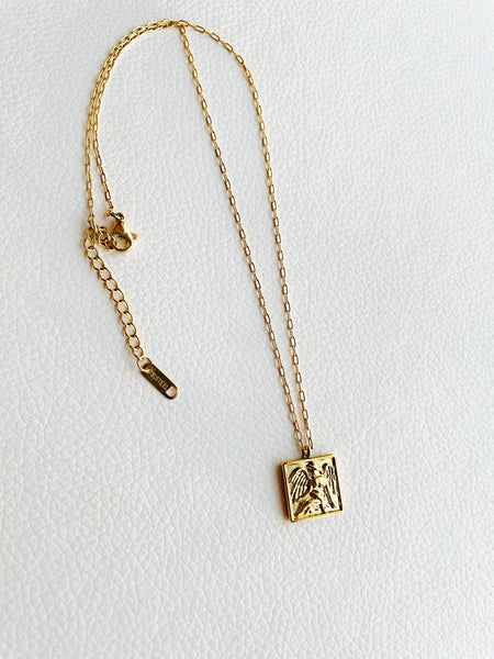 Angel Charm Gold Necklace