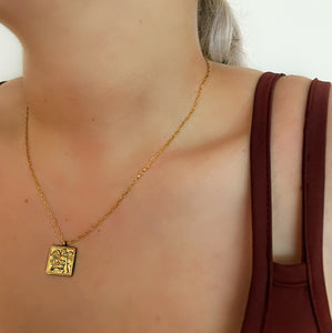 Angel Charm Gold Necklace