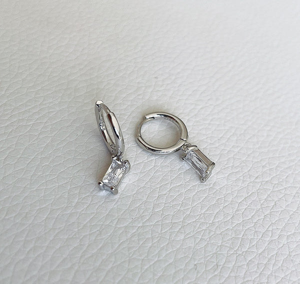 Bridal Huggie Hoop Earrings