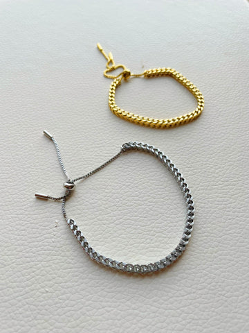 Gold or Silver Adjustable Bracelet