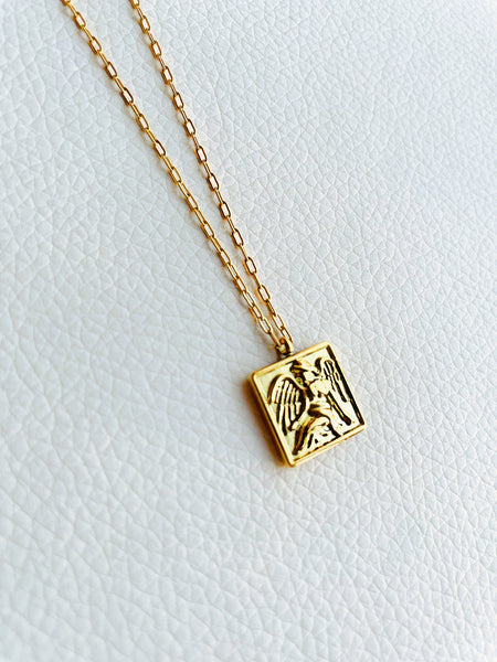 Angel Charm Gold Necklace