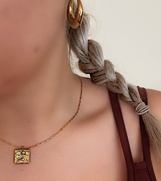Angel Charm Gold Necklace