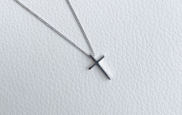 Sterling silver cross necklace