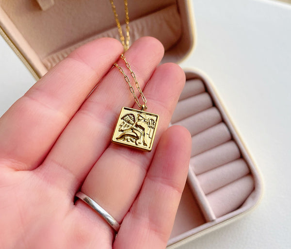Angel Charm Gold Necklace