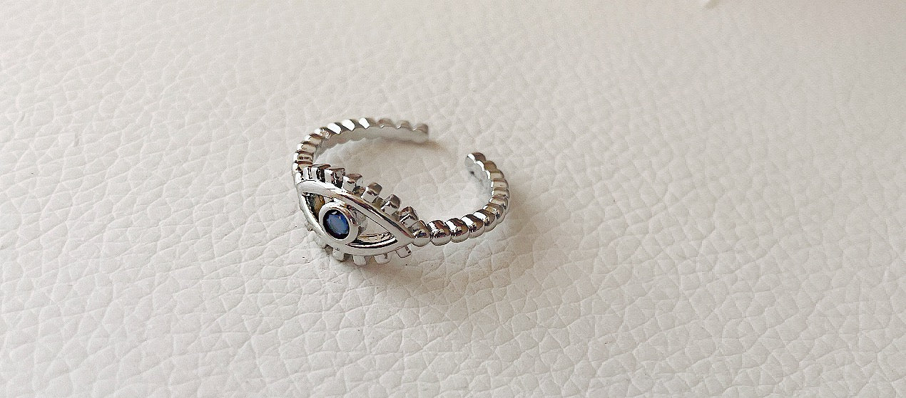 Evil Eye Adjustable Ring