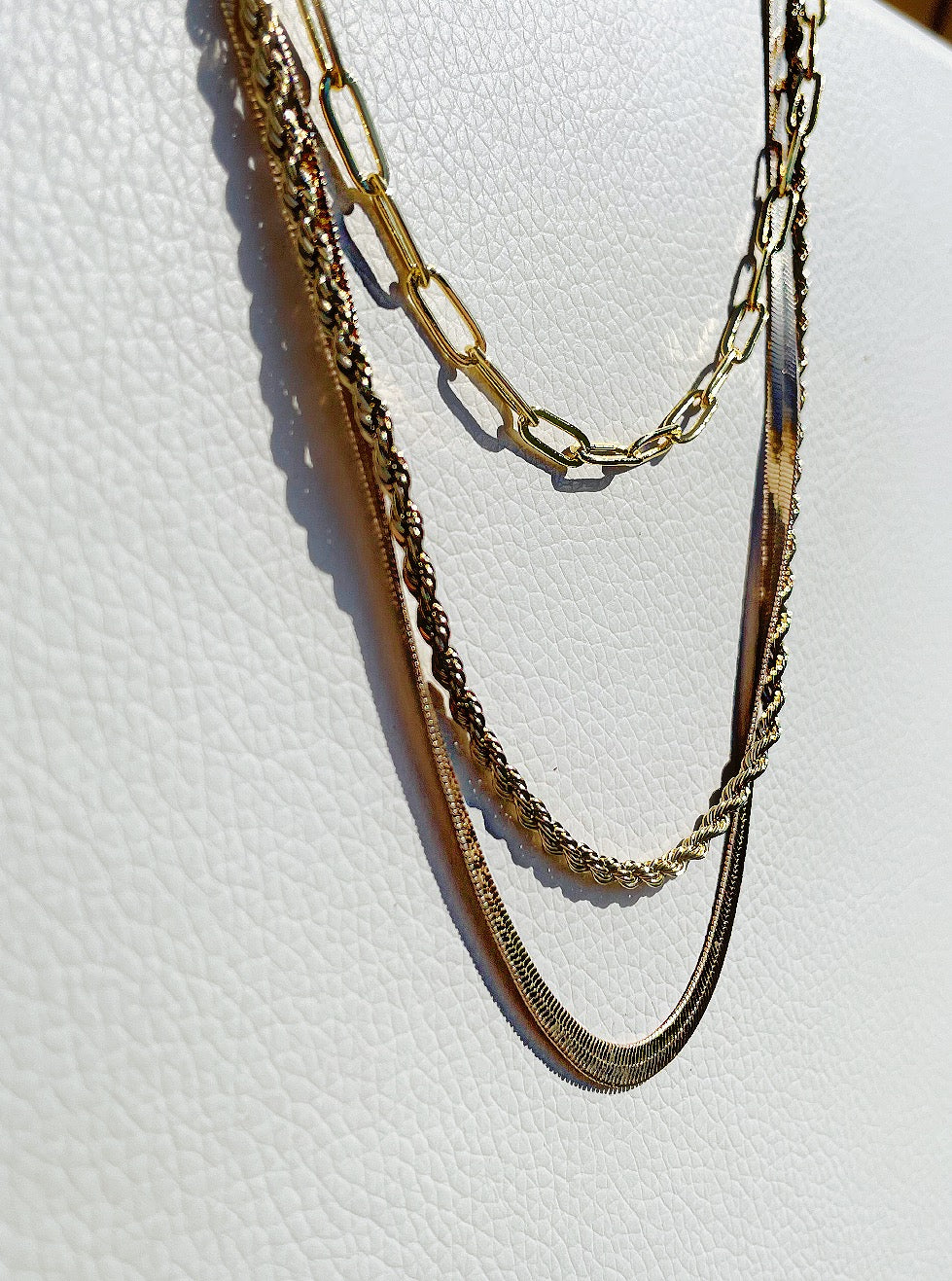 Gold Twisted Rope Necklace